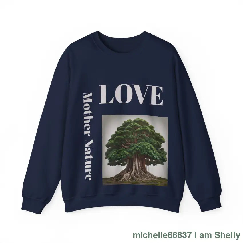 Love Mother Nature Unisex Heavy Blend™ Crewneck Sweatshirt S / Navy Sweatshirt