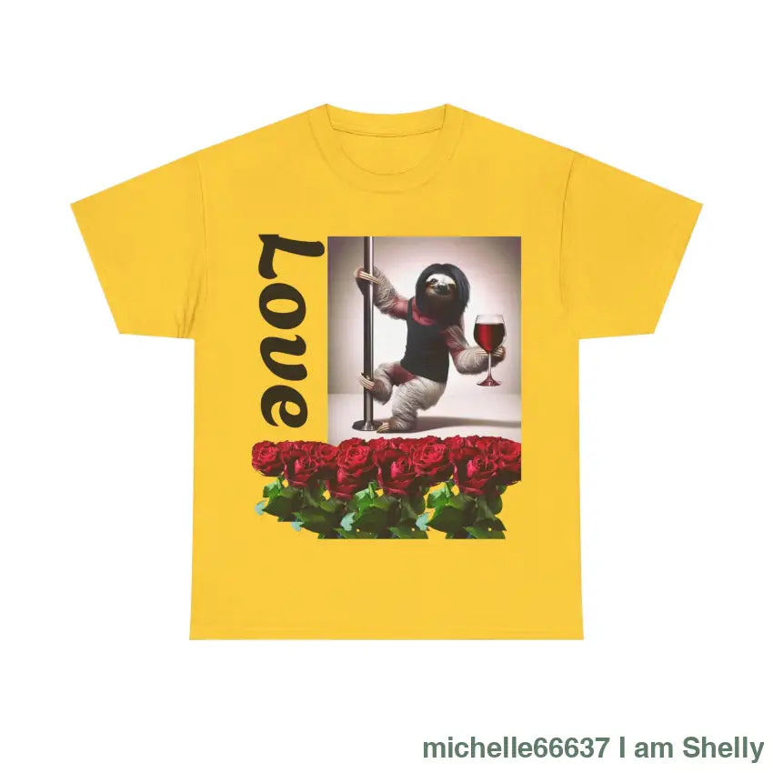 Love Sloth Heavy Cotton Tee Daisy / S T-Shirt