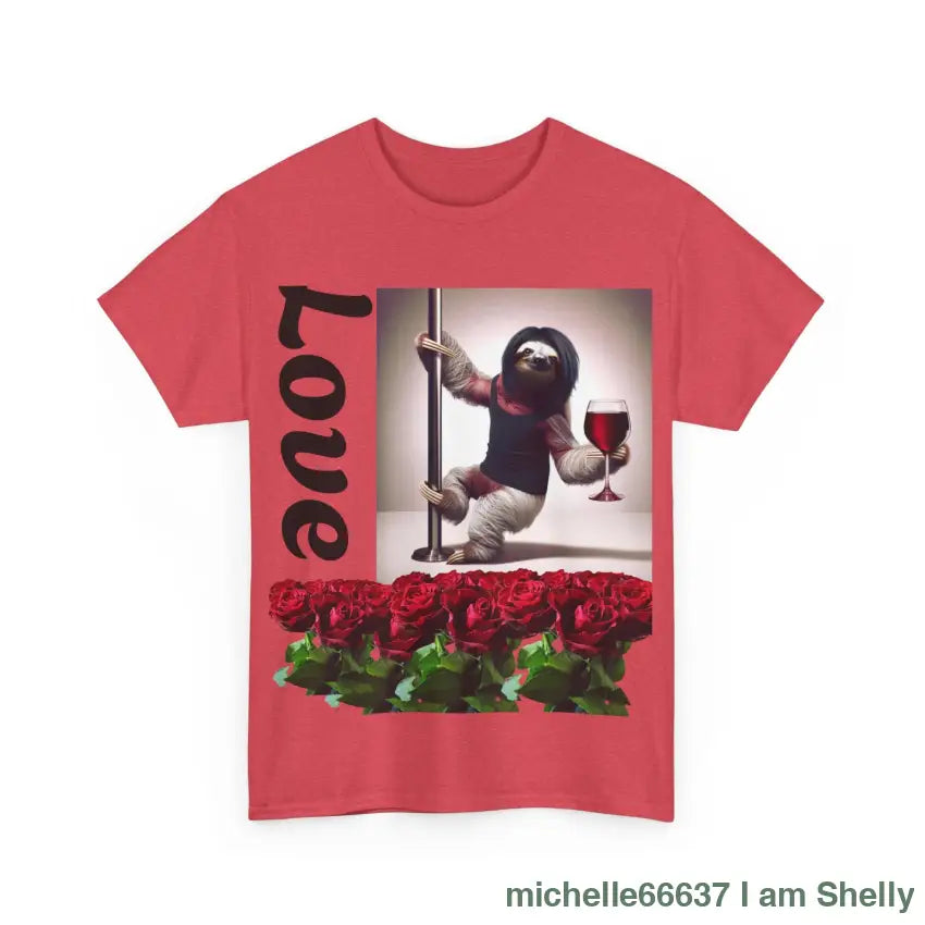 Love Sloth Heavy Cotton Tee T-Shirt