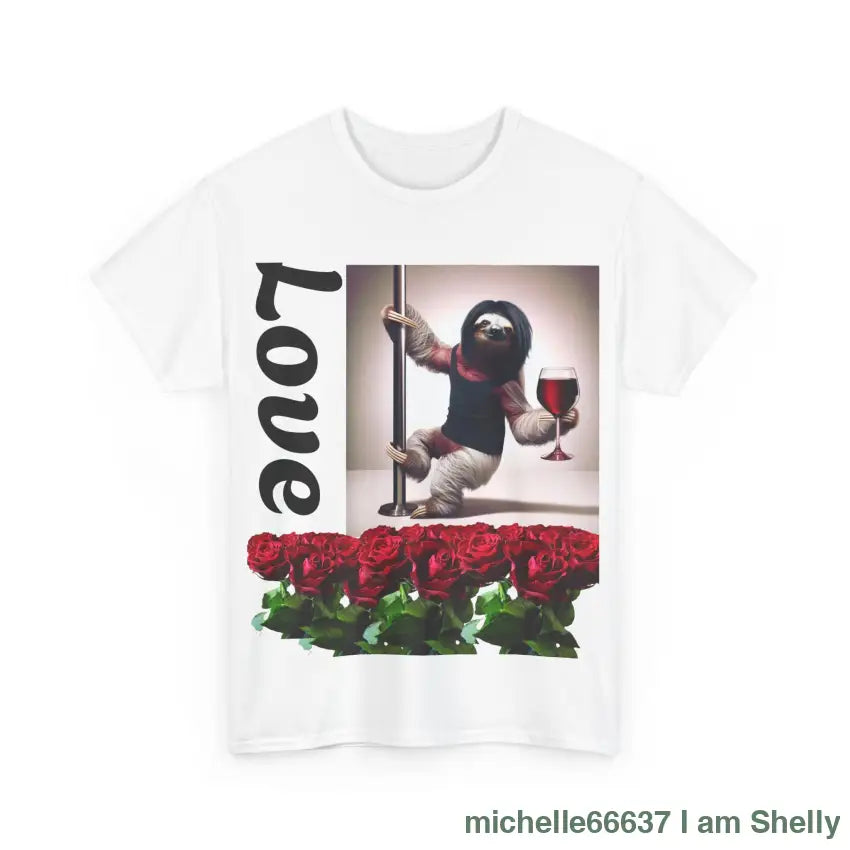 Love Sloth Heavy Cotton Tee T-Shirt