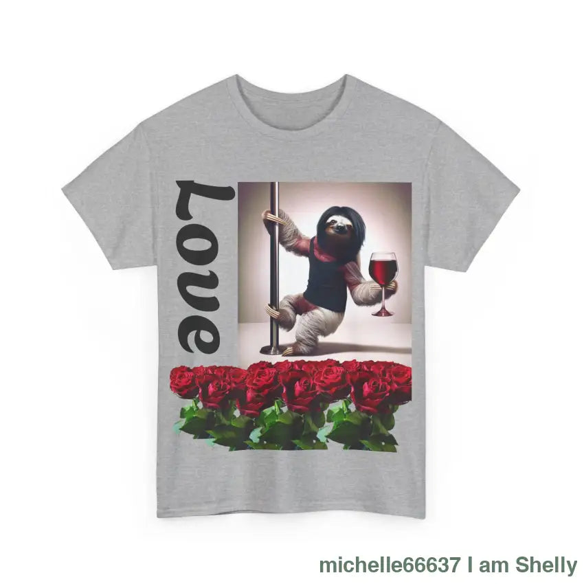 Love Sloth Heavy Cotton Tee T-Shirt