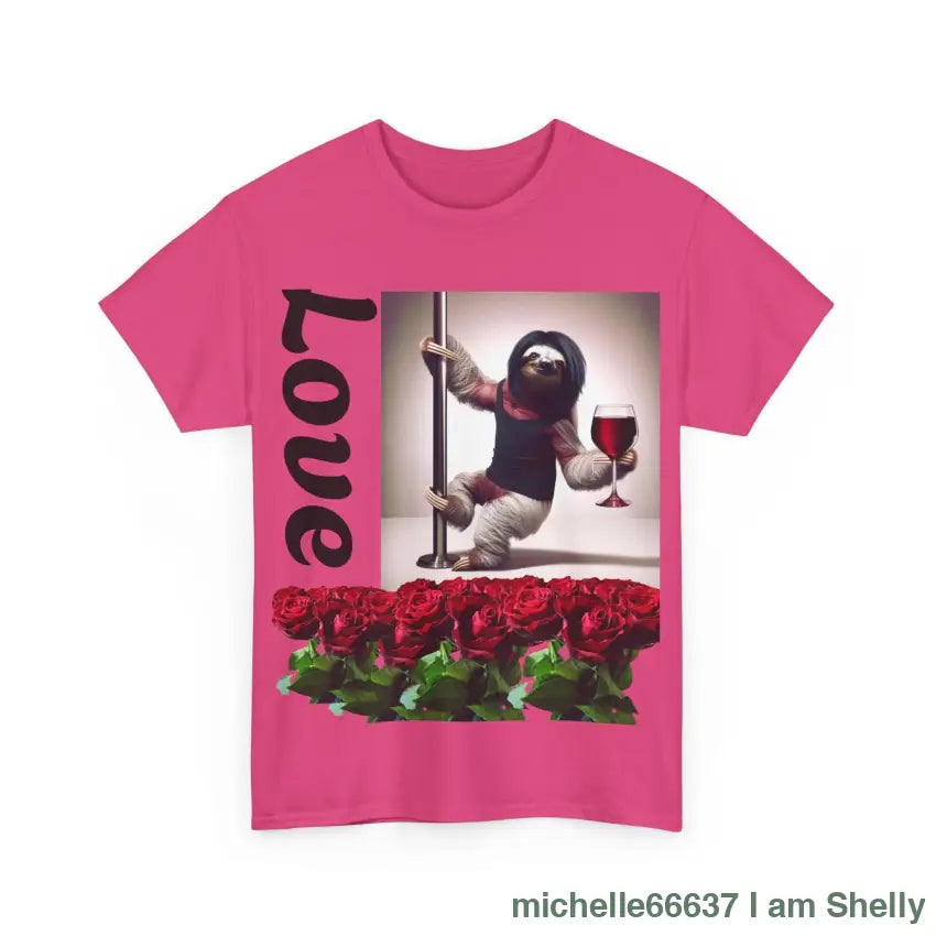 Love Sloth Heavy Cotton Tee T-Shirt