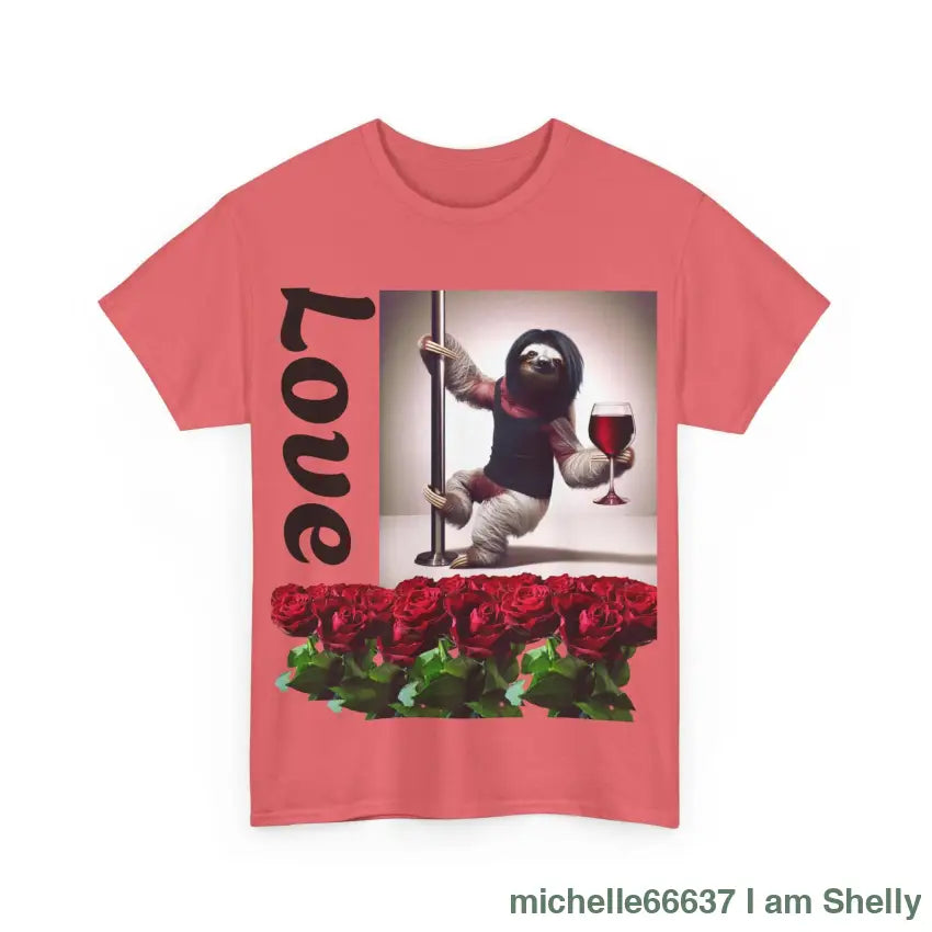 Love Sloth Heavy Cotton Tee T-Shirt