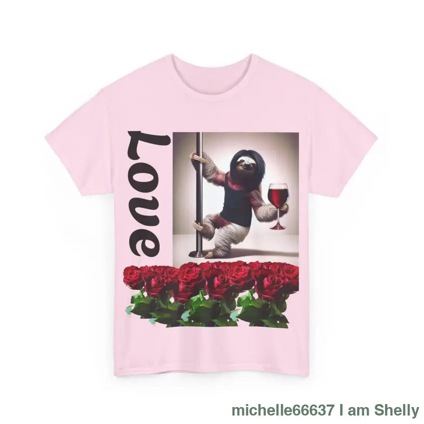 Love Sloth Heavy Cotton Tee T-Shirt