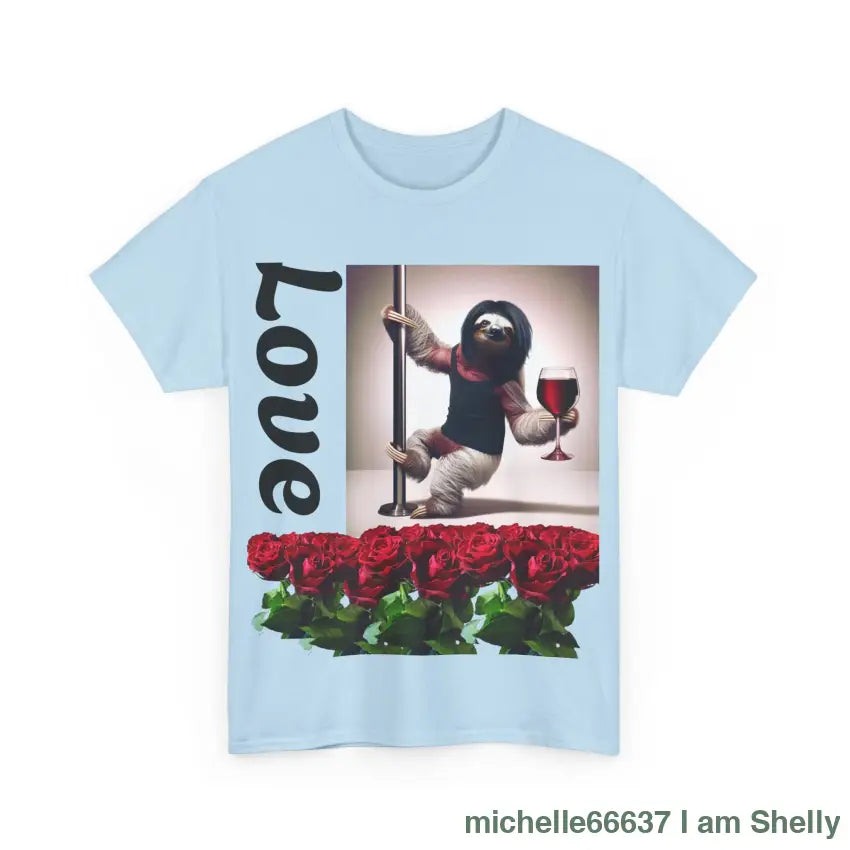 Love Sloth Heavy Cotton Tee T-Shirt