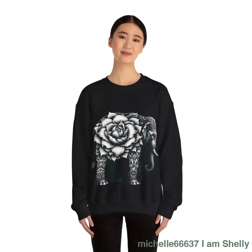 Magical Elephant Unisex Heavy Blend™ Crewneck Sweatshirt Sweatshirt