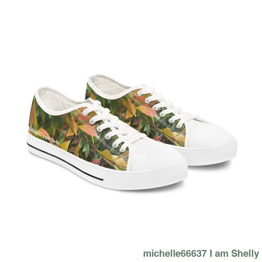 Michelle66637 I Am Shelly- Nature- Women’s Low Top Sneakers 20% Off Code: Wowshoes Us 5.5 / White