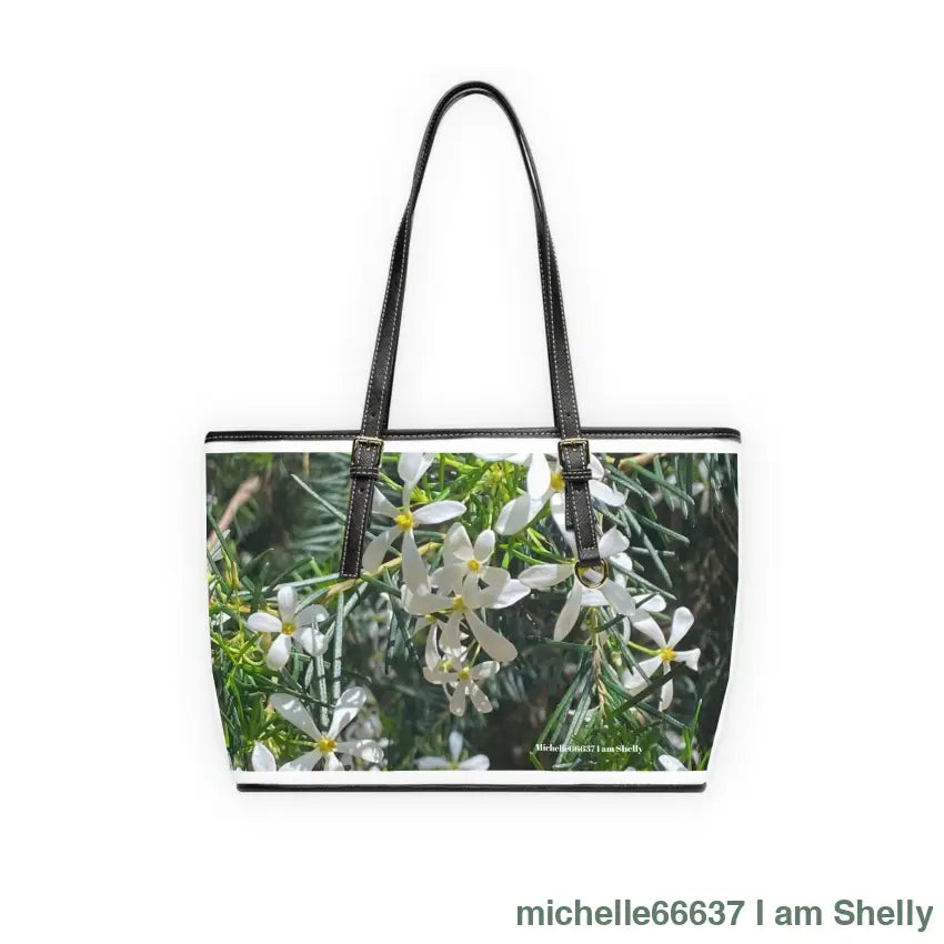 Michelle66637- Nature- PU Leather Shoulder Bag 16’’ x 10’’ / Black Bags