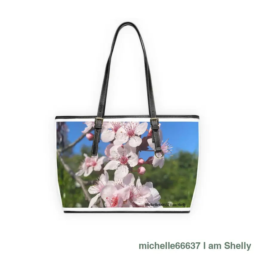 Michelle66637- Nature- PU Leather Shoulder Bag 16’’ x 10’’ / Black Bags