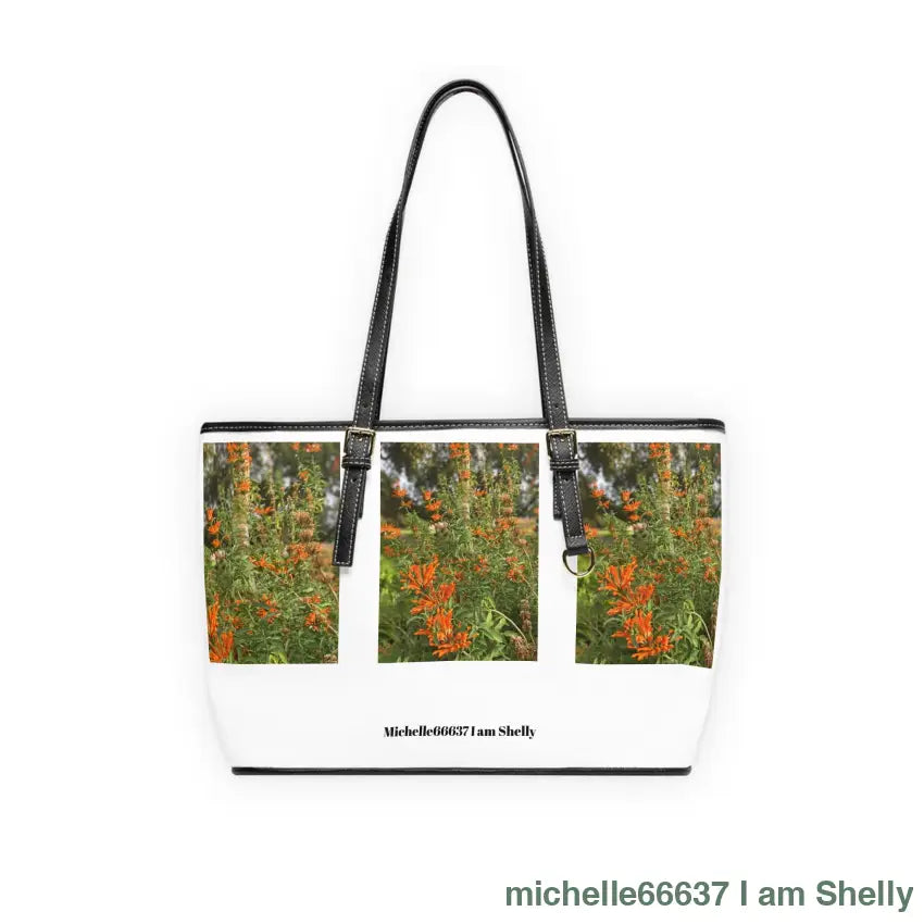 Michelle66637- Nature- Pu Leather Shoulder Bag 30% Off Code: Shelly 16’’ X 10’’ / Black Bags