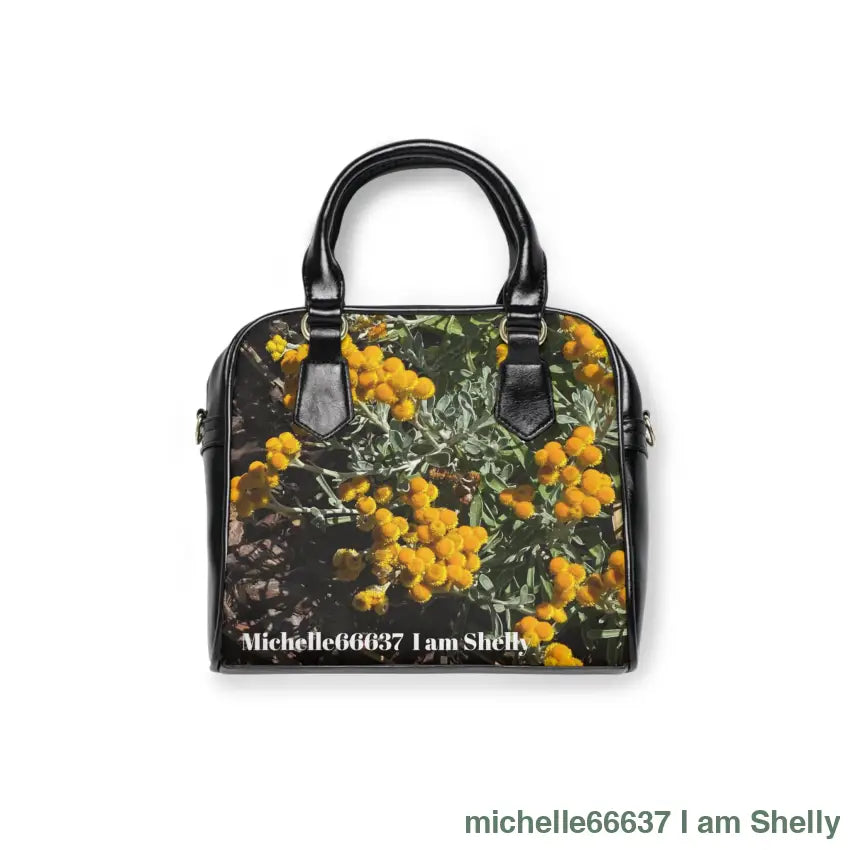 Michelle66637- Nature- Pu Leather Shoulder Bag 30% Off Code: Shelly 9.45’’ X 8.27’’ / Black Bags