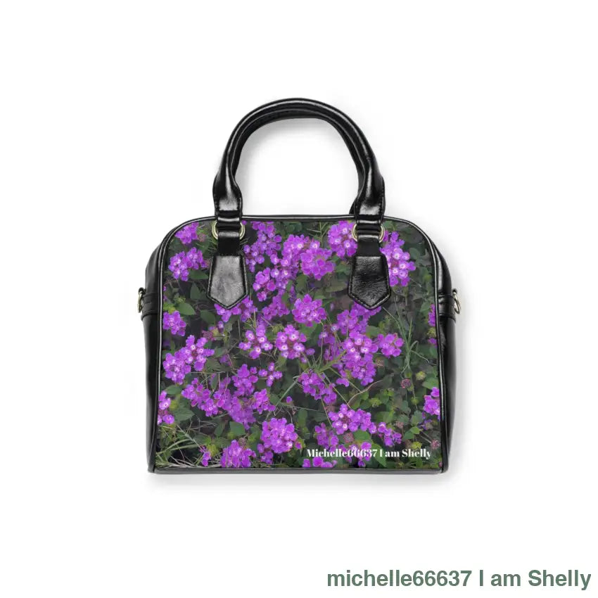 Michelle66637- Nature- Pu Leather Shoulder Bag 30% Off Code: Shelly 9.45’’ X 8.27’’ / Black Bags