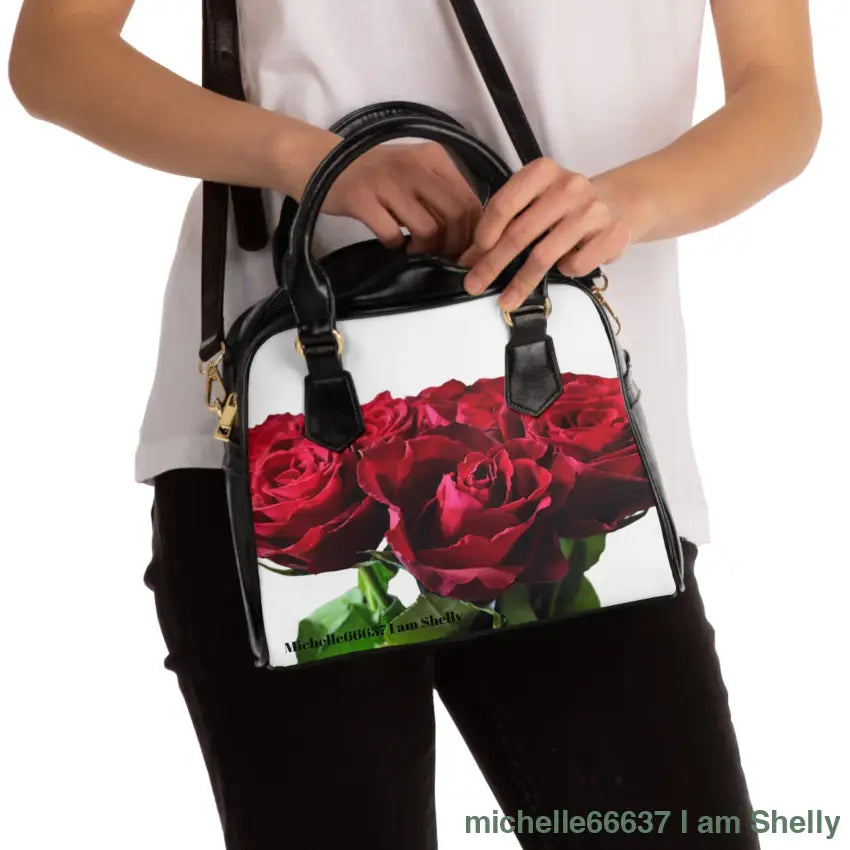 Michelle66637- Nature- PU Leather Shoulder Bag 30% OFF CODE: SHELLY 9.45’’ x 8.27’’ / Black Bags