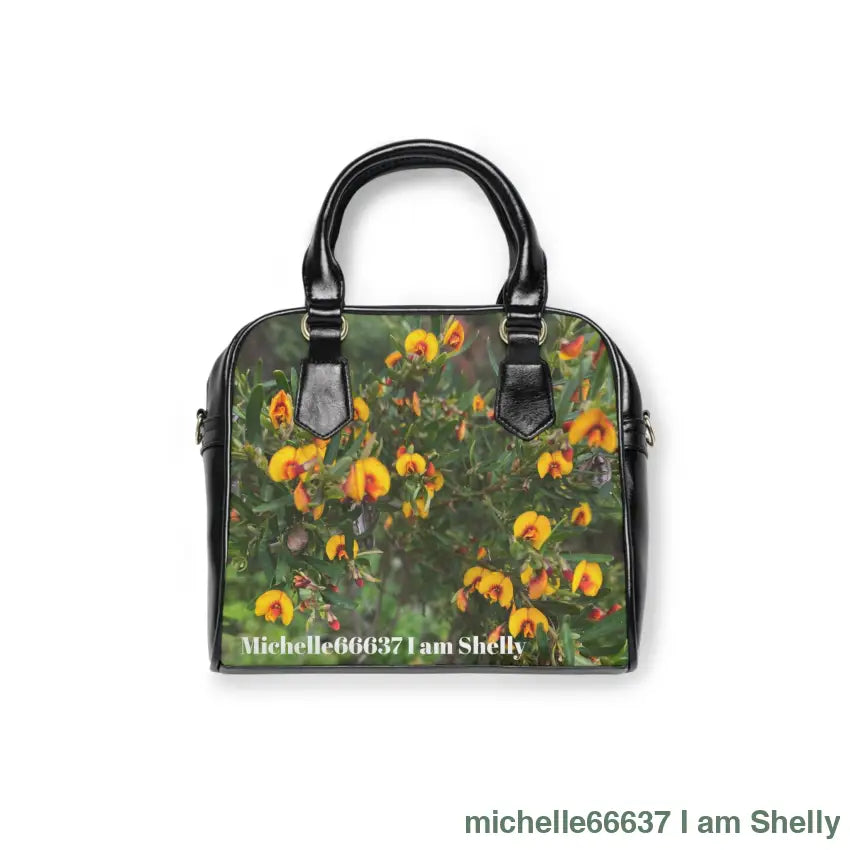 Michelle66637- Nature- Pu Leather Shoulder Bag 30% Off Code: Shelly 9.45’’ X 8.27’’ / Black Bags