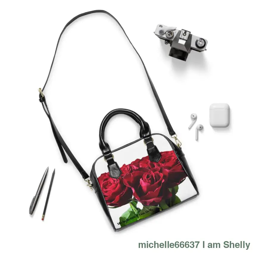 Michelle66637- Nature- PU Leather Shoulder Bag 30% OFF CODE: SHELLY 9.45’’ x 8.27’’ / Black Bags