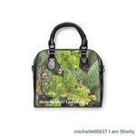 Michelle66637- Nature- PU Leather Shoulder Bag 9.45’’ x 8.27’’ / Black Bags