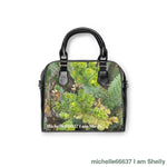 Michelle66637- Nature- PU Leather Shoulder Bag 9.45’’ x 8.27’’ / Black Bags