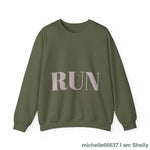 Run Unisex Heavy Blend™ Crewneck Sweatshirt S / Military Green Sweatshirt