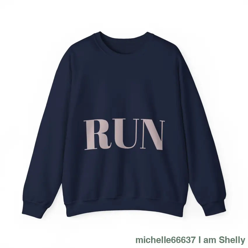 Run Unisex Heavy Blend™ Crewneck Sweatshirt S / Navy Sweatshirt