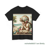 Shel Ocean Queen Heavy Cotton Tee buy any 3 get 1 free. Free Shipping within Australia T-Shirt