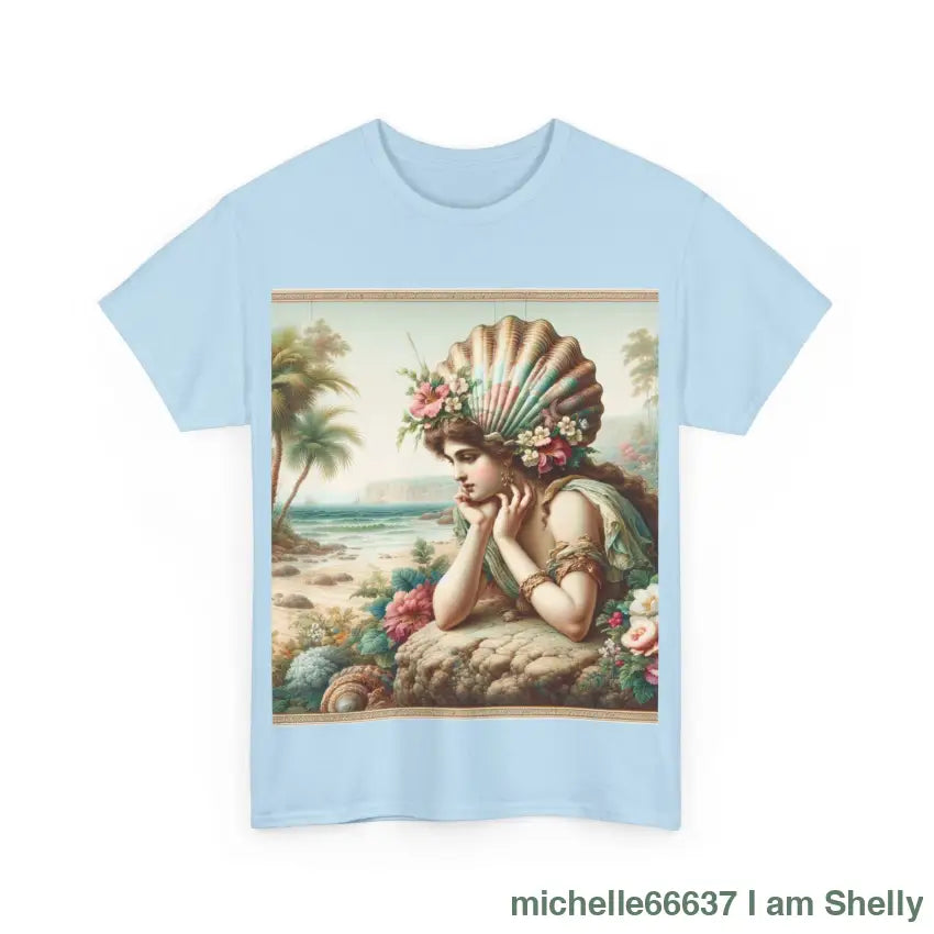 Shel Ocean Queen Heavy Cotton Tee buy any 3 get 1 free. Free Shipping within Australia T-Shirt