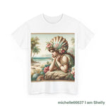 Shel Ocean Queen Heavy Cotton Tee buy any 3 get 1 free. Free Shipping within Australia T-Shirt