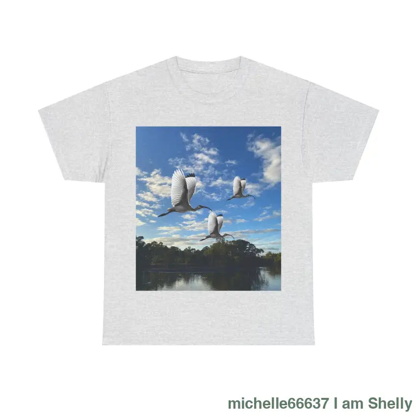 Shelly Ibis Lake - Heavy Cotton Tee Ash / S T-Shirt