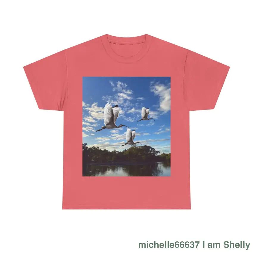 Shelly Ibis Lake - Heavy Cotton Tee Coral Silk / S T-Shirt