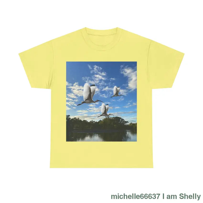 Shelly Ibis Lake - Heavy Cotton Tee Cornsilk / S T-Shirt