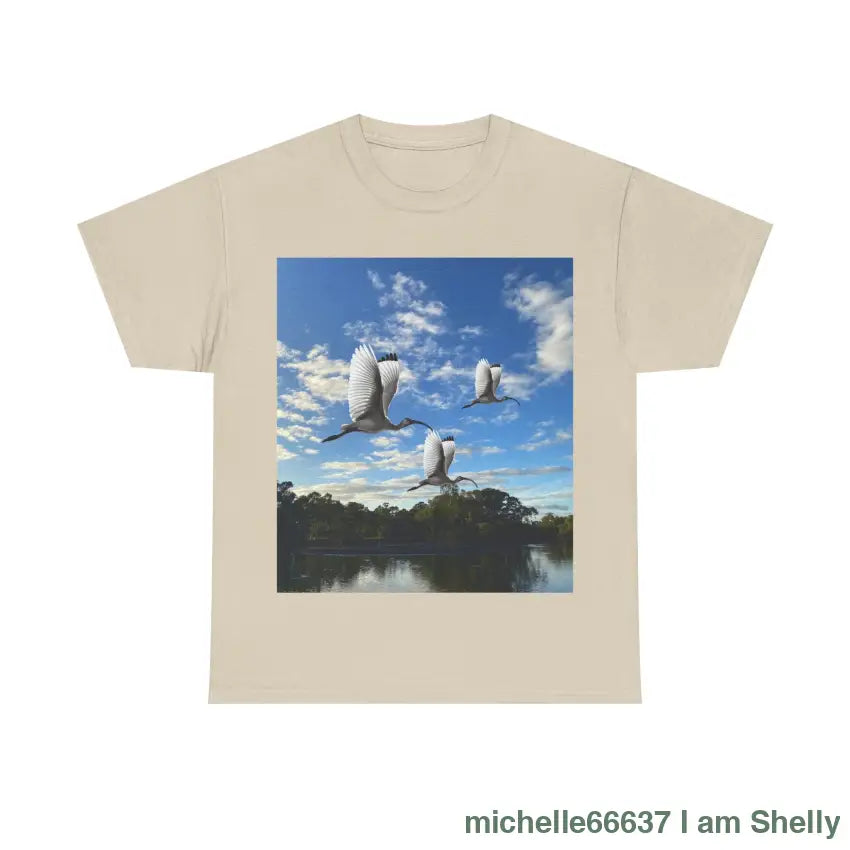 Shelly Ibis Lake - Heavy Cotton Tee Sand / L T-Shirt