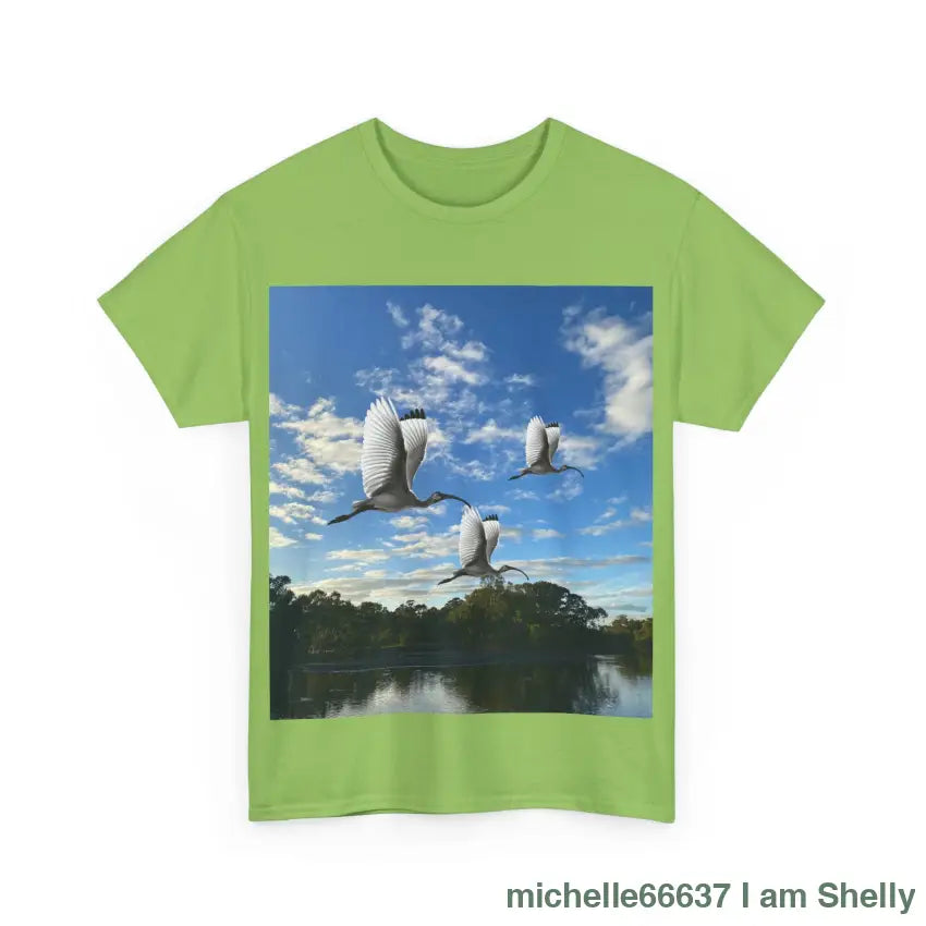 Shelly Ibis Lake - Heavy Cotton Tee T-Shirt