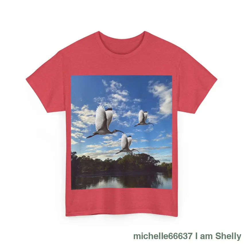 Shelly Ibis Lake - Heavy Cotton Tee T-Shirt