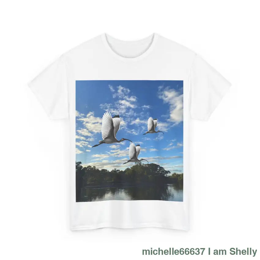 Shelly Ibis Lake - Heavy Cotton Tee T-Shirt