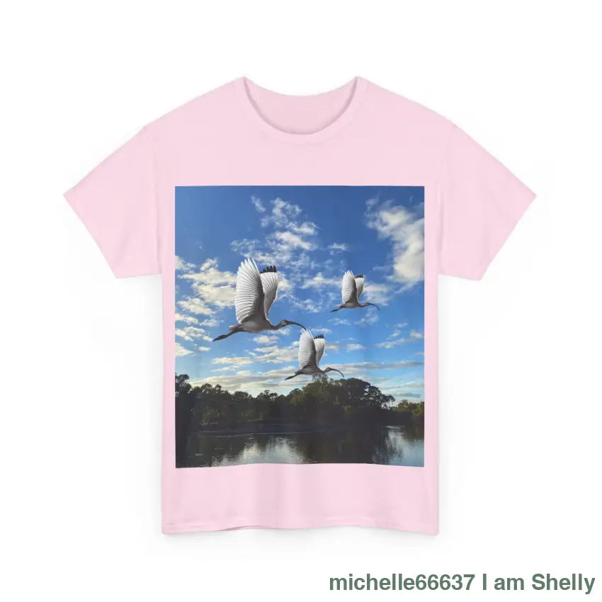 Shelly Ibis Lake - Heavy Cotton Tee T-Shirt