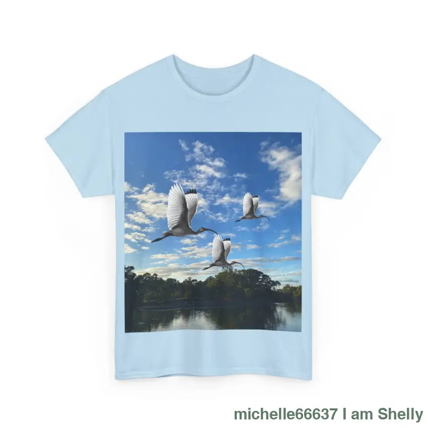 Shelly Ibis Lake - Heavy Cotton Tee T-Shirt