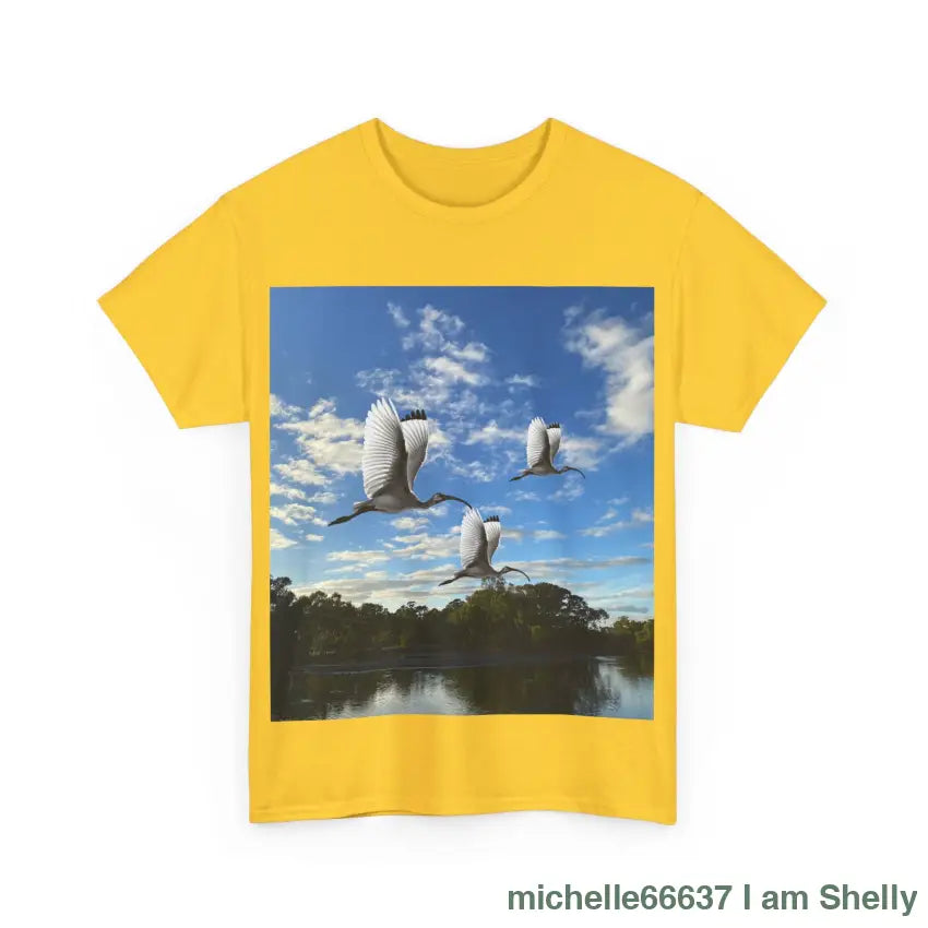 Shelly Ibis Lake - Heavy Cotton Tee T-Shirt