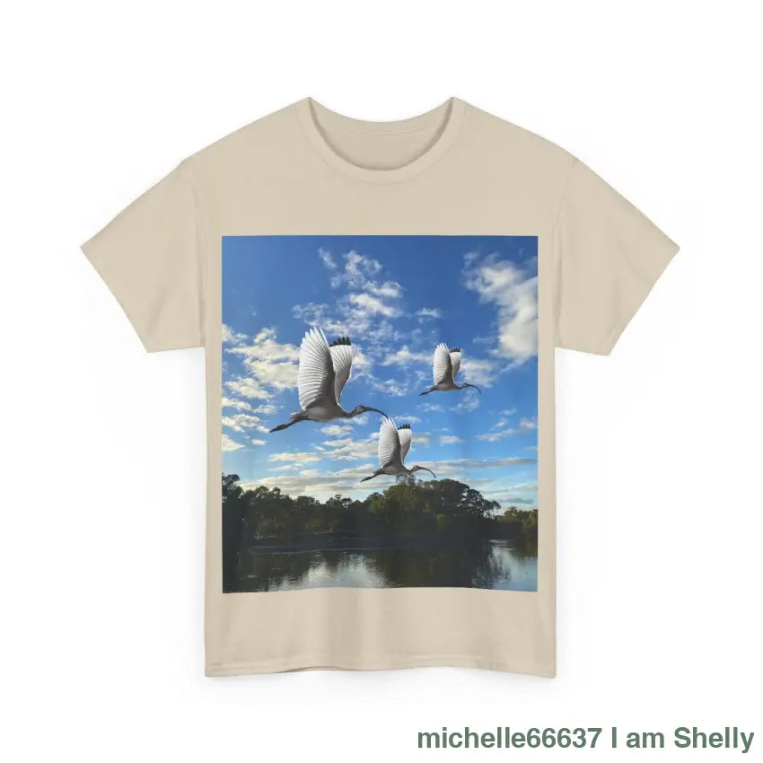 Shelly Ibis Lake - Heavy Cotton Tee T-Shirt