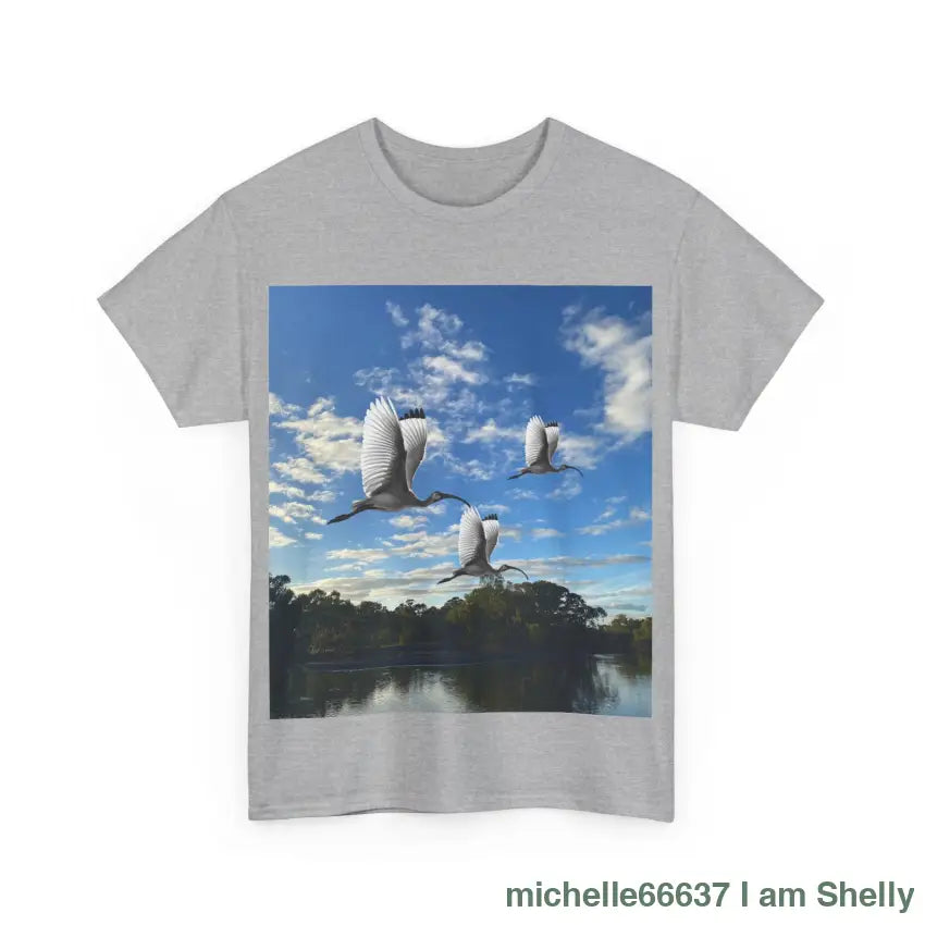 Shelly Ibis Lake - Heavy Cotton Tee T-Shirt