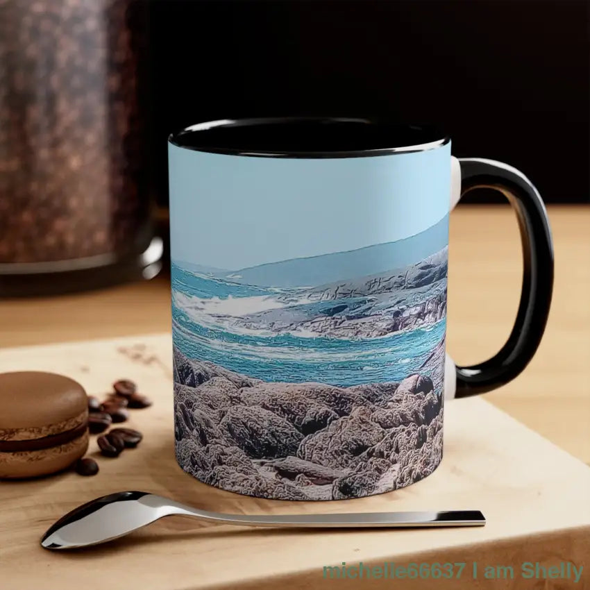 Shellymugs-Ocean - 20% Off Code: Shellymugs 11Oz / Black Mug