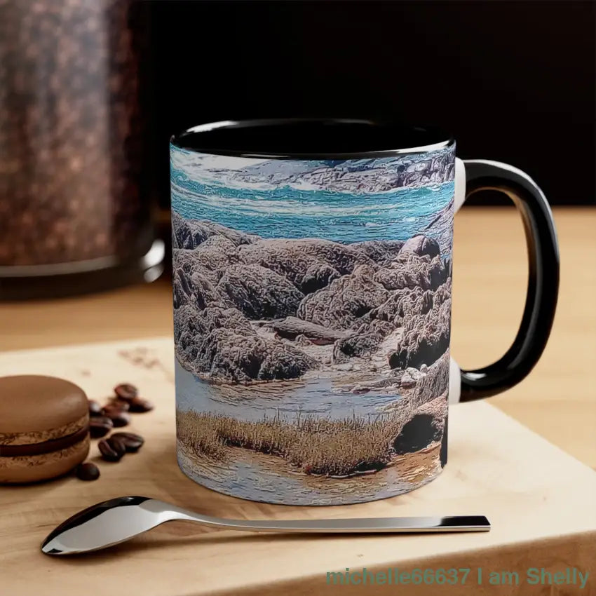 Shellymugs- Ocean Western Australia Cup- 20% Off Code: Shellymugs 11Oz / Black Mug
