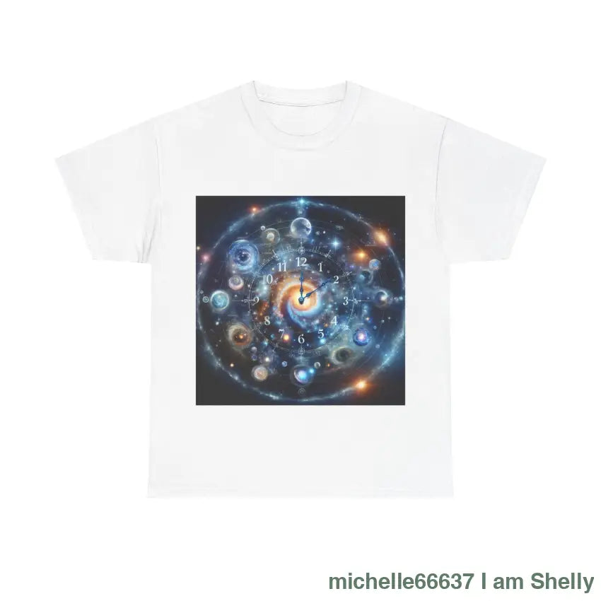 Spirit Cosmic Clock Heavy Cotton Tee White / S T-Shirt