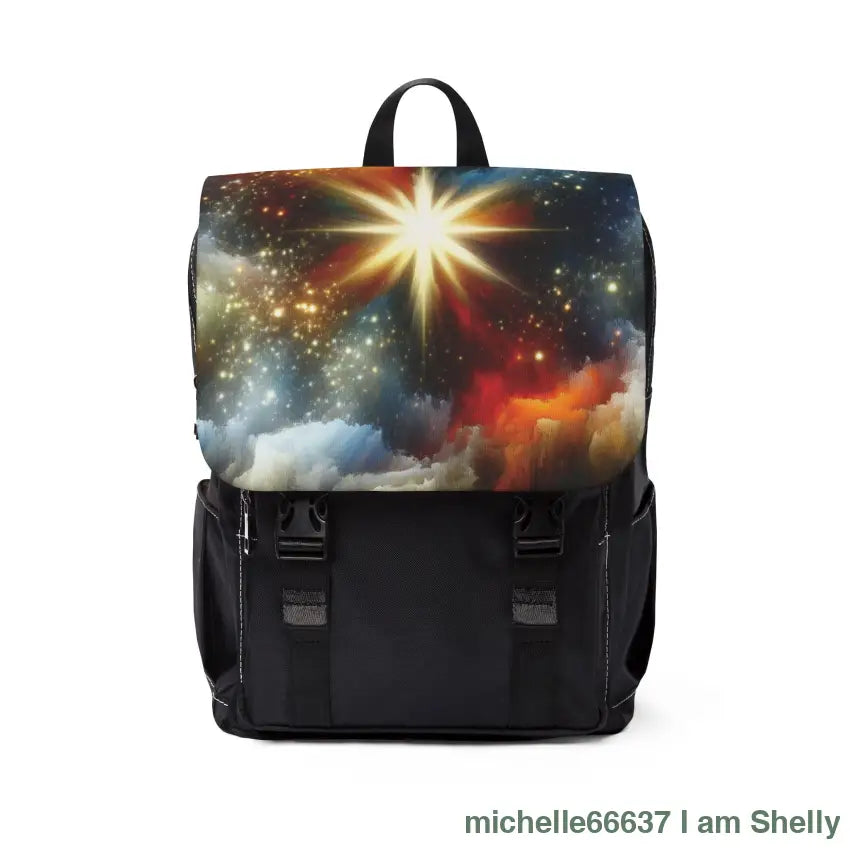 Star - Unisex Casual Shoulder Backpack One Size Bags