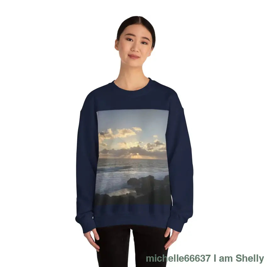 Sunset Awaken Unisex Heavy Blend™ Crewneck Sweatshirt Sweatshirt