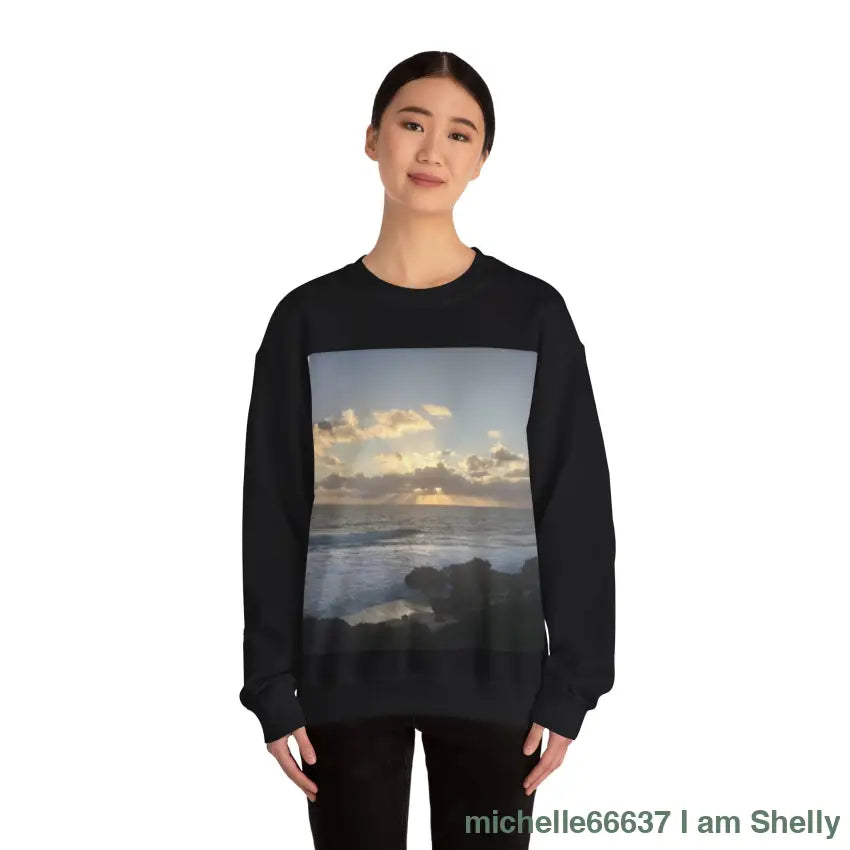 Sunset Awaken Unisex Heavy Blend™ Crewneck Sweatshirt Sweatshirt