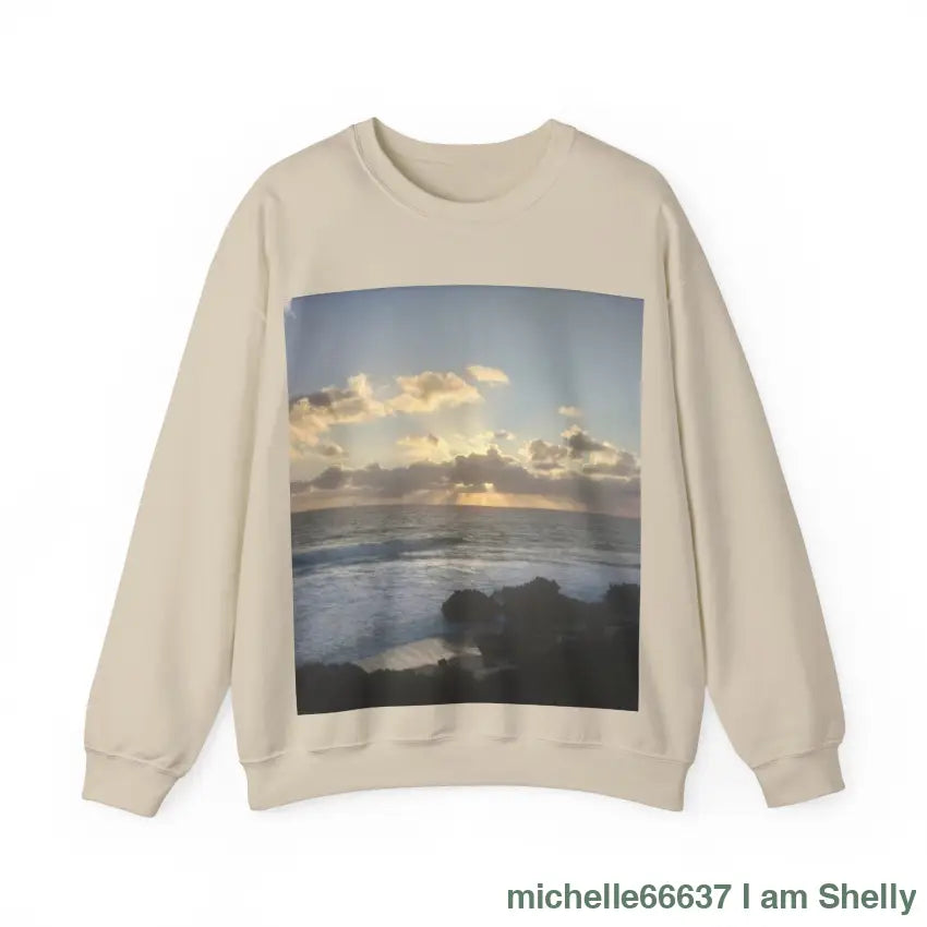 Sunset Awaken Unisex Heavy Blend™ Crewneck Sweatshirt S / Sand Sweatshirt