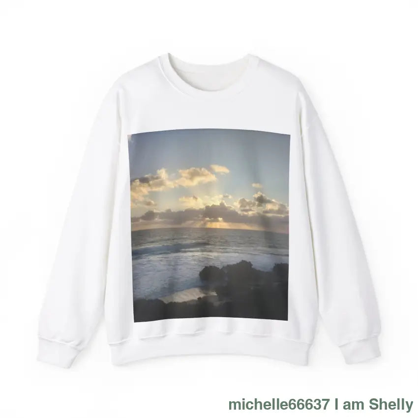 Sunset Awaken Unisex Heavy Blend™ Crewneck Sweatshirt S / White Sweatshirt