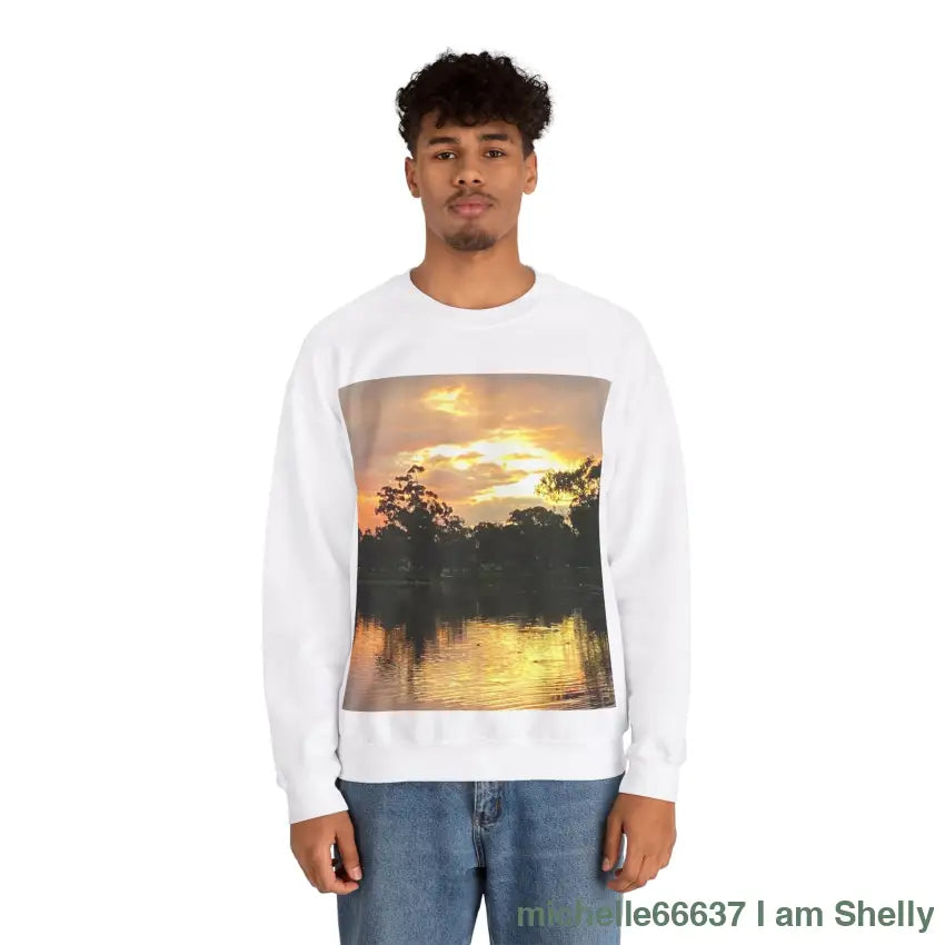 Sunset Blessing Unisex Heavy Blend™ Crewneck Sweatshirt Sweatshirt