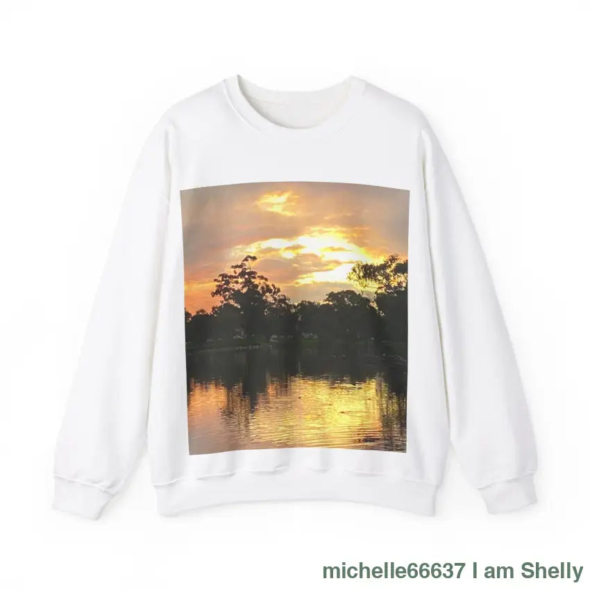 Sunset Blessing Unisex Heavy Blend™ Crewneck Sweatshirt S / White Sweatshirt