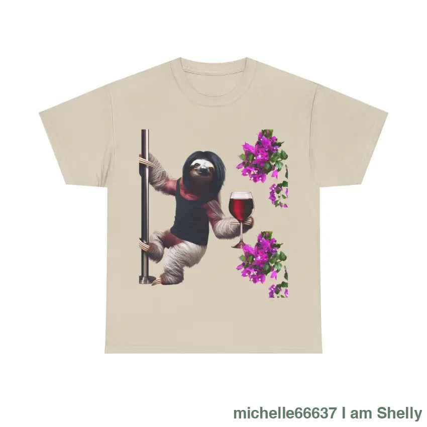 Sweet Love Sloth Heavy Cotton Tee Sand / L T-Shirt