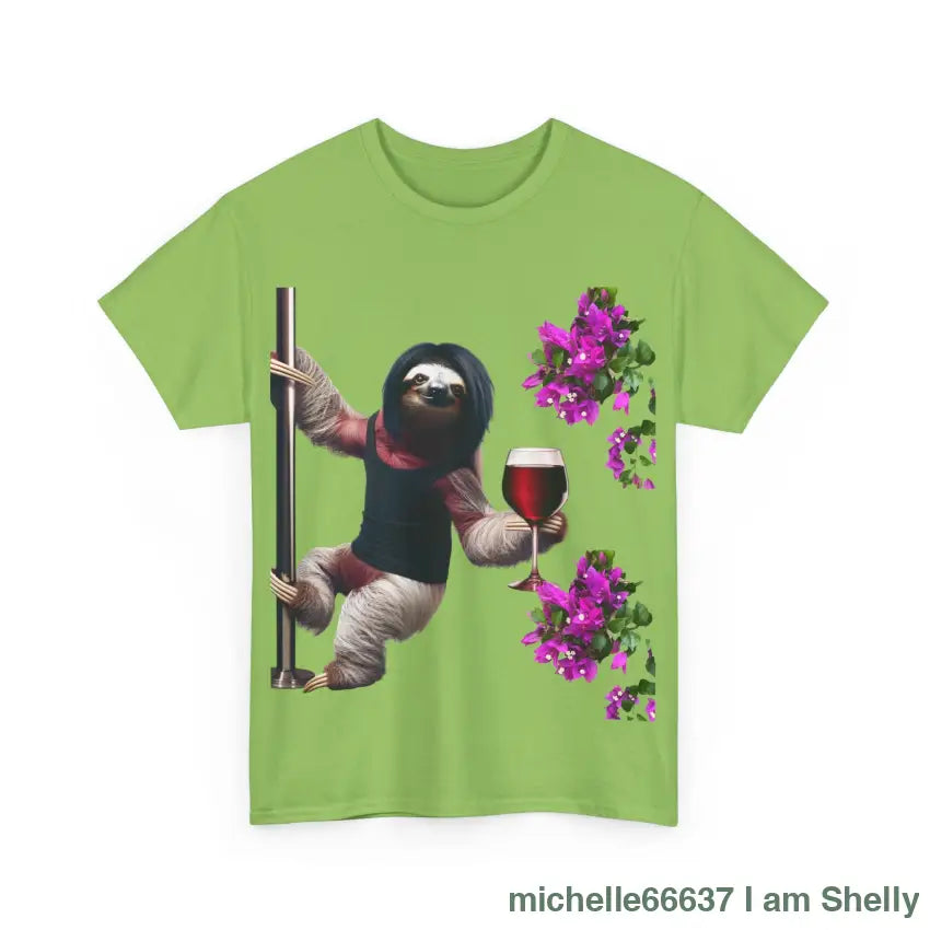 Sweet Love Sloth Heavy Cotton Tee T-Shirt